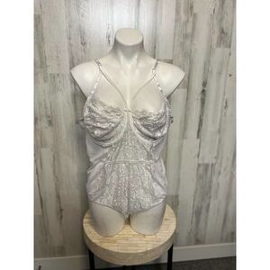 Lingerie white bodysuit